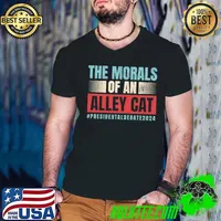 The morals of an alley cat presidental dabate 2024 T-Shirt