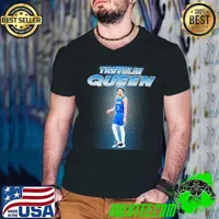Trevelin Queen Art American professional basketball player Orlando Magic Guys V Neck