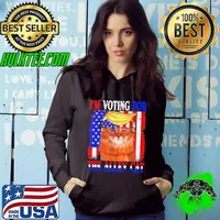Trump 2024 I'm Voting For The Alley Cat Republican Election USa Flag Hoodie