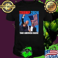 Trump Rally Take America Back American Flag 2024 Unisex
