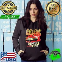 ACDC PWRD Up Europe Tour 17th May-17th August 2024 Tour Stops All Roads Lead To Dublin Demon Fire Is All You Hoodie