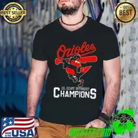 Baltimore Orioles Al East Division Champions Mascot Guys V Neck