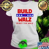 Build the walz elect tim walz stars 2024 Ladies tee