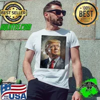 Funny Presidential Election 2024 Donald Trump Portrait Oil Painting Unisex