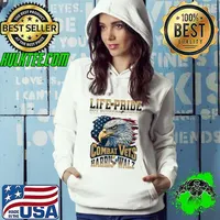 Life Of Pride Not Suckers Losers Combat Vets Harris Walz Eagle Usa Flag Hoodie