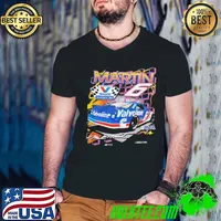 Mark Martin 6 American retired stock car racing driver Vintage Retro T-Shirt