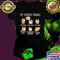 My Ramen Moods Like Ramen Miss Ramen Shiba Inu Dog Lover Japanese T-Shirt