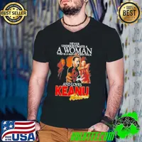 Never Underestimate A Woman Who Is A Fan Of John Wick And Loves Keanu Reeves Signature Guys V Neck