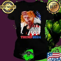 One Nation Under God President Trump 2024 America Christian T-Shirt