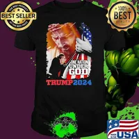 One Nation Under God President Trump 2024 America Christian Unisex
