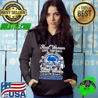 Real Women love football smart Women love the Penn State signatures Hoodie