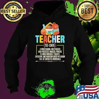 Teacher a professional multitasker entertain full of energetic apple Hoodie