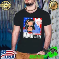 Vote Kamala Harris Tim Walz Democratic Presidential Election 2024 Guys V Neck