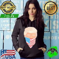 Donald Trump Patriotic USA Flag Bandana Trump Rally Youth Hoodie