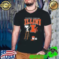 Illinois Fighting Illini Snoopy Painting Shirt