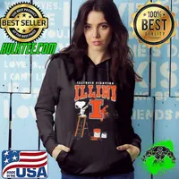 Illinois Fighting Illini Snoopy Painting Hoodie