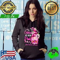 In October We Wear Pink Gnome Sunflower Breast Cancer Awareness Hoodie