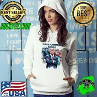 Make Common Sense Great Again Trump Watercolor Usa Flag T-Shirt