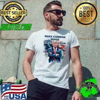 Make Common Sense Great Again Trump Watercolor Usa Flag Unisex