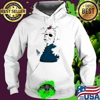 Michael Myers X Homer Simpson He'S Watching Hoodie