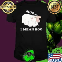 Moo Deng I Mean Boo Halloween Cute Baby Hippopotamus Shirt