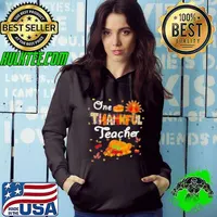 One Thankful Teacher Apple Pie Teacher Hoodie
