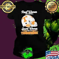 Real Women Love Football Smart Women Love The Tennessee Volunteers X Snoopy Ladies tee