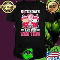 Snoopy And Charlie Brown X Alabama Crimson Tide Saturdays Are For The Tide Shirt