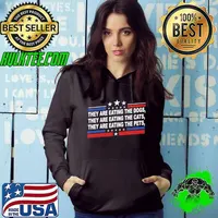 They are eating The dogs The cats The Pets Stars Vote Trump 2024 Hoodie