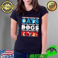 They're Eating The Dogs The Cats The Pets Trump Ladies Tee