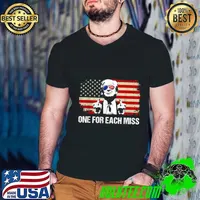 Trump One For Each Miss Vote Trump 2024 America USa Flag Sunglasses T-Shirt