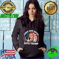 Vote Trump Save Our Pets Cats Dogs 2024 Make Pets Safe Again Usa Flag Hoodie