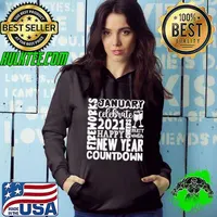 2021 Happy New Year Cheers Celebrate Celebrate New Year 2021 Gifts Hoodie