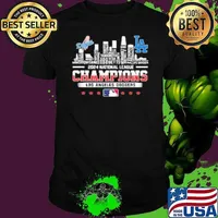 2024 National League Winner Los Angeles Dodgers Skyline Of LA City Shirt