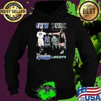 Aaron Judge New York Yankees X Sabrina Ionescu New York Liberty Signatures 2024 Hoodie
