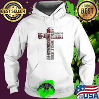 Alabama Crimson Tide Jesus Won All I Need Today Is A Little Bit Of Saints And A Whole Lot Of Jesus Hoodie