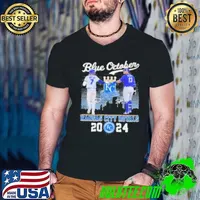 Blue October 7 Witt Jr And 13 Perez Kansas City Royals 2024 City Shirt