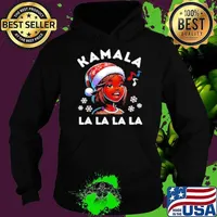 Christmas Comma La La La Family Xmas Kamala Harris 2024 Hoodie