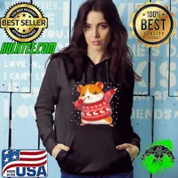 Christmas Hamster Lover Funny Hamster Ugly Christmas Hoodie
