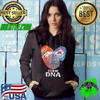 Colorado Avalanche And Denver Broncos It’s In My Dna Nfl Football Heart Hoodie