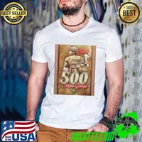 Congratulations to Shea Theodore 500 Career Games Vegas Golden Knights 2024 Signature Poster Shirt