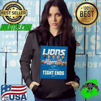 Detroit Lions Happy National Tight Ends Day 2024 to all who celebrate Poster Hoodie