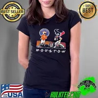 Houston Astros Baseball Houston Texans Football The Friends The Proud Signatures 2024 Ladies Tee