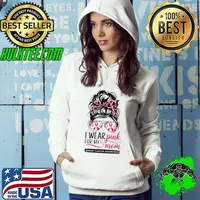 I Wear Pink For My Mom Breast Cancer Awareness Girls Support Leopard Hoodie