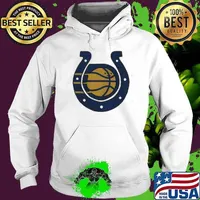 Indianapolis Colts And Los Angeles Lakers Combined NFL x NBA Logos Indianapolis Sport Teams Hoodie