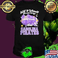 Just A Woman Who Loves Football And East Carolina Pirates Helmet Unisex