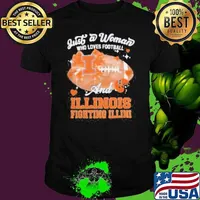 Just A Woman Who Loves Football And Illinois Fighting Illini Helmet Unisex
