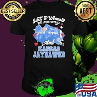 Just A Woman Who Loves Football And Kansas Jayhawks Helmet Unisex