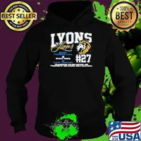 Lyons Lions #27 Celebrating The Rich History And Tradition Of High School Girls Volleyball Hoodie