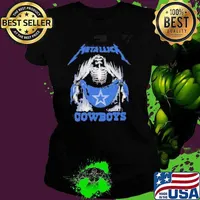 Metallica Dallas Cowboys NFL Football 2024 Ladies tee